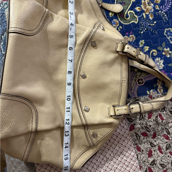 MCM Beige and Brown Shoulder Bag - Picture 3 of 5